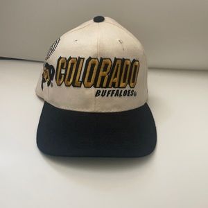 Vintage 90s Sports Specialties NCAA Colorado Buffaloes Script Snapback Hat